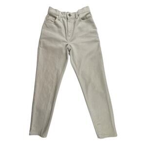 Rare Vintage Levis 550 Relaxed Fit Beige Jeans USA 1998 Gold Rivets Size 6